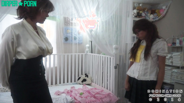 Diapered Schoolgirl Spanked to Orgasmic Submission - Domination For Your Own Good
