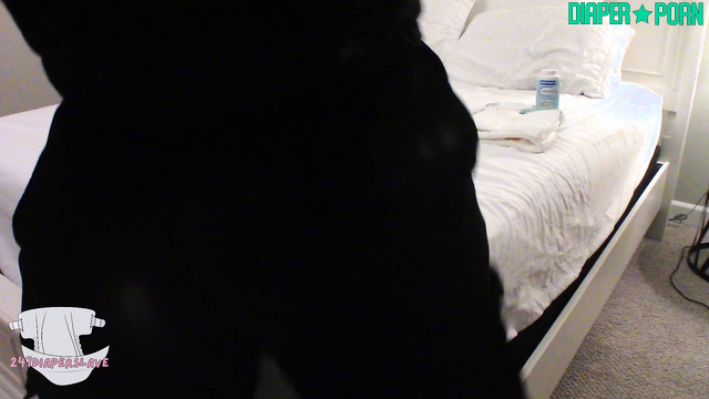 Mommy spanking hard, humiliating diaper change - Diaper Slave Harley