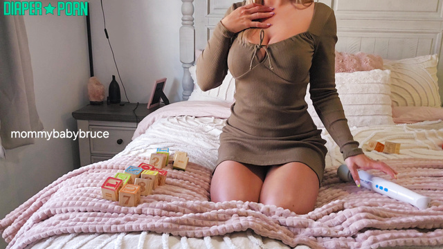 Mommy's diapered student moaning through orgasm - Mommyandbabybruce
