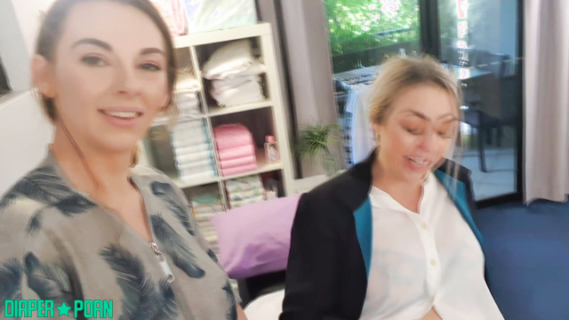 Ava Mae's Dirty Diaper Change, Lillian's Mouth Buried - Adultbabies