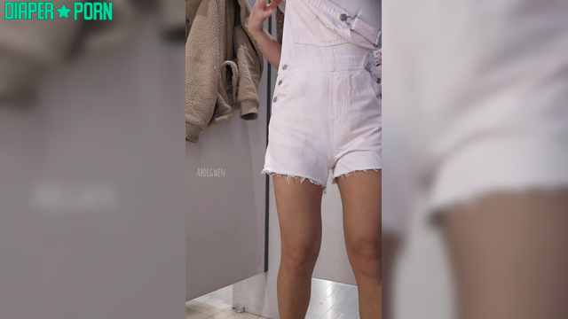 Jeans soaked and diaper bursting, blonde moans - Mommyandbabybruce