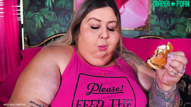 Ivy Davenport's belly stuffed while diapered - HFG Multimedia