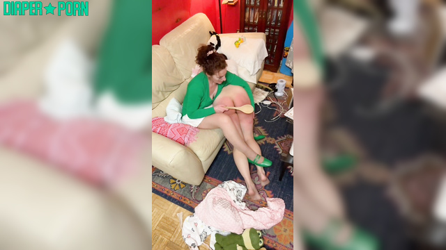 Spanked hard, diapered like a brat - The Kelly Payne Collection