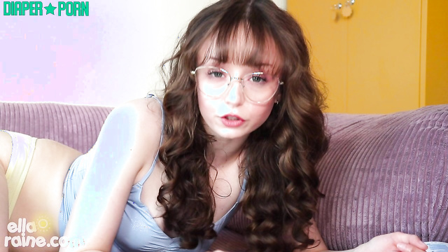 Dirty Talk POV: Ella Wraps Pampers on His Dick - Ella Raine ABDL
