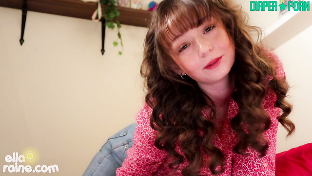 Ella's dildo play, moaning with fingers deep - Ella Raine ABDL