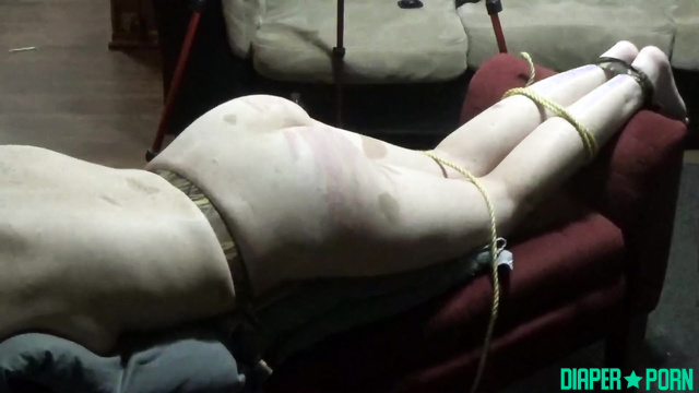 Spanked and bound tight, moaning in punishment - Dark Heart Magic Productions
