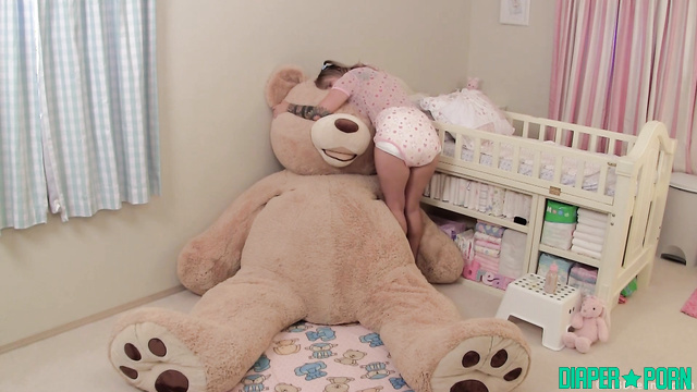 ABDreams - Cara and her favorite Mr Bear (diaper girls porn)