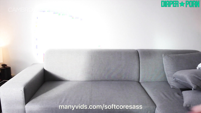 Softcoresass - Look what she did with a fuck machine, solo