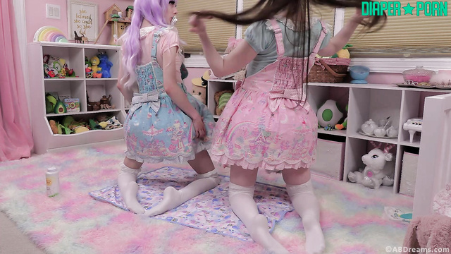 ABDreams - Chi and Nica caught teasing in their skirts