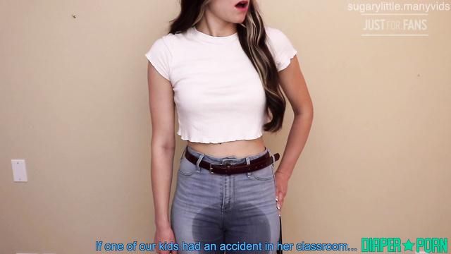 Sugary Little - Diapered teacher faces punishment from the principal