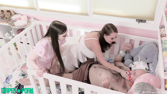 ABDreams - Nica and Kat dressing a bro in a nappy