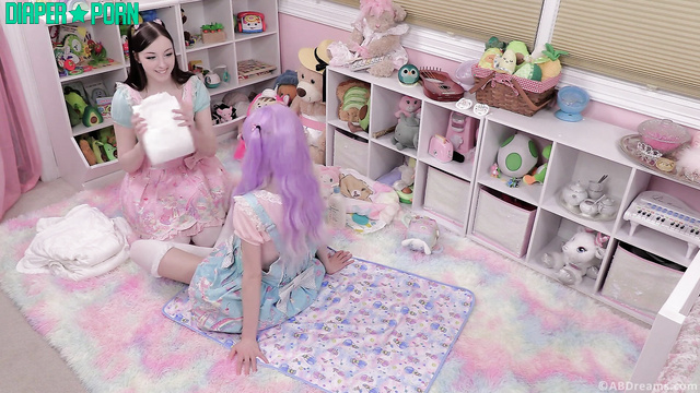 ABDreams - Chi carefully changes Nica’s diaper and tidies her up
