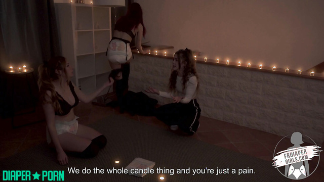 FRDiapergirls - Bondage sex games between lesbians in diapers