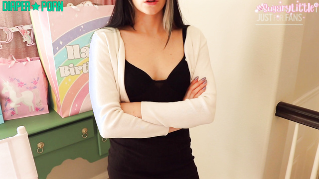 Sugary Little - Horny babe plays with teddy bear on her birthday