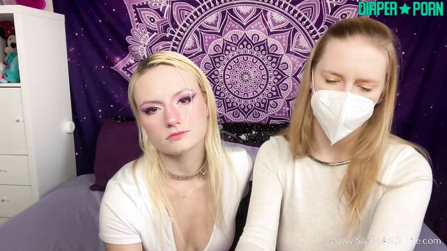 SashaAndBaby - Babysitting girls jerk off my dick before changing my diaper