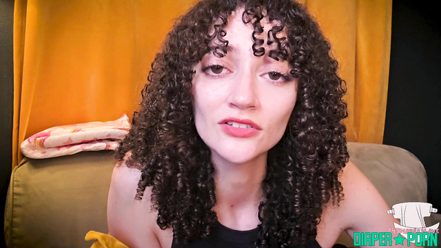 Diaper Slave Harley - Curly brunette wants to feed you / Harley