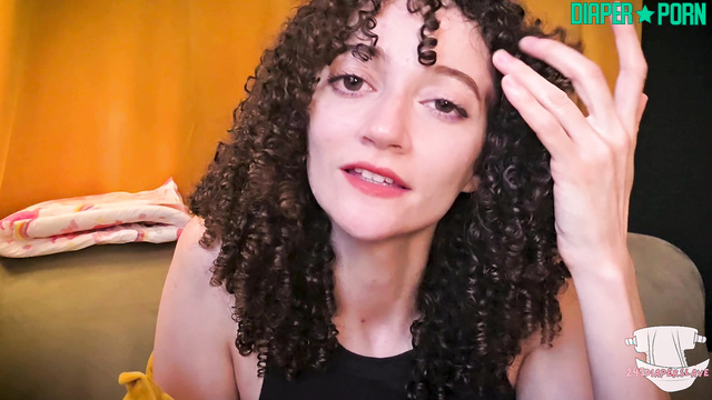 Diaper Slave Harley - Curly brunette wants to feed you / Harley