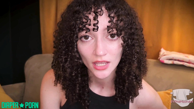 Diaper Slave Harley - Curly brunette wants to feed you / Harley