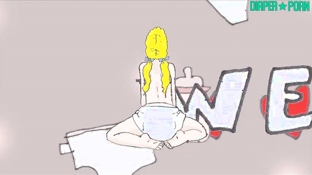 STUDIO ODETTE DELACROIX - Cute skinny girl changed her diaper on her own (Odette)