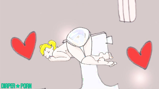 STUDIO ODETTE DELACROIX - Odette rubbing her diaper against her partner's body