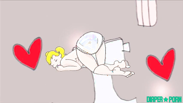 STUDIO ODETTE DELACROIX - Odette smearing paints in wet pampers