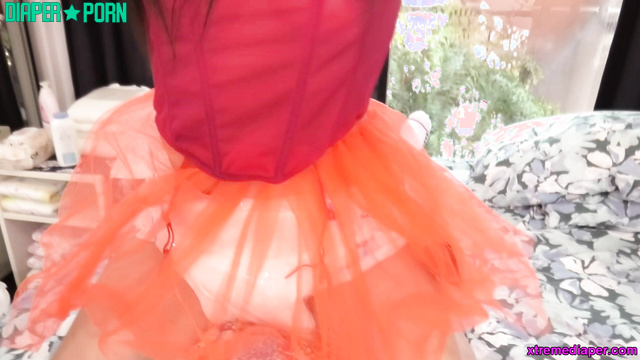 Adultbabies - Slutty witch stroking your diaper and making blowjob