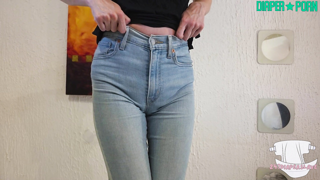 Diaper Slave Harley - Oops, new jeans and pampers were dirty (Harley)