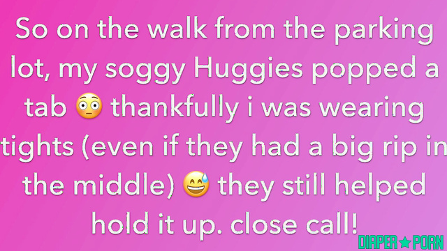 Littleprincessbug - Close call! Bug’s wet diaper almost slips in public