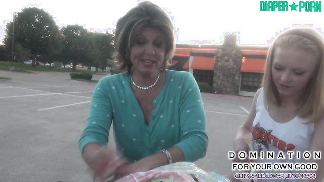 Domination For Your Own Good - Public diaper humiliation at Hooters restaurant roleplay