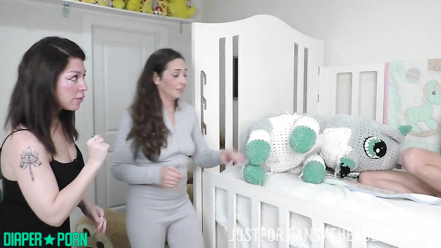 TheABDaycare - Three regressed girls enjoy breastfeeding and vibrator