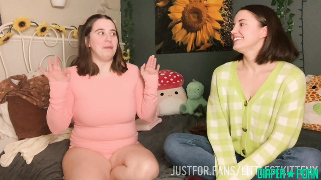 SophiexxLittle - The feeling of a fresh diaper and silky pantyhose is the best