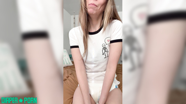 LolaAndThenSome - masturbating in a wet diaper is something magical