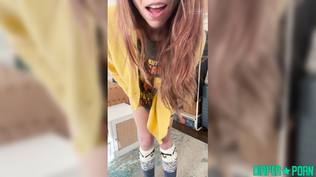 LolaAndThenSome - skinny bitch showed how her diaper gets wet