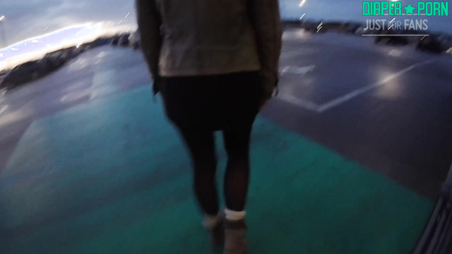 FetishAlex1900 - evening walking with a nappy under her clothes