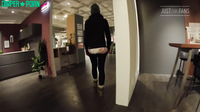 FetishAlex1900 - solo walking around the shopping center (in a nappy)
