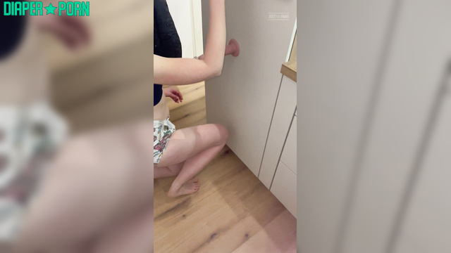 FetishAlex1900 - hot fuck with a rubber cock in a fresh pampers