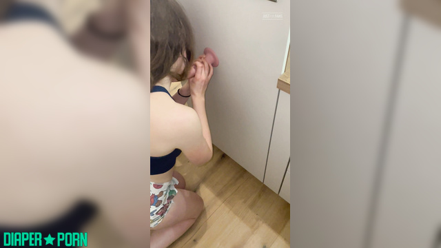 FetishAlex1900 - hot fuck with a rubber cock in a fresh pampers