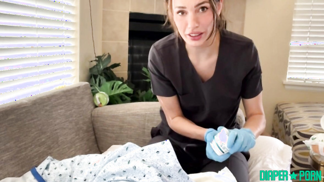Misspandapants - Pretty nurse changed your old diaper