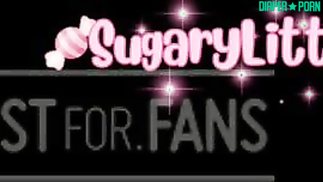 Sugary Little - Pampers masturbation in the cute pink cage